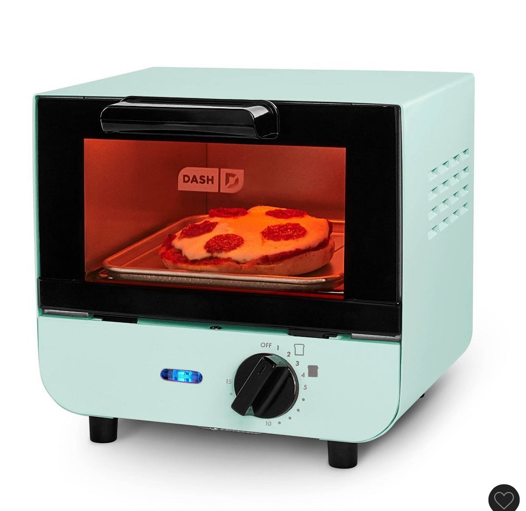 Dash mini toaster oven - Aqua - damaged packaging - product is new