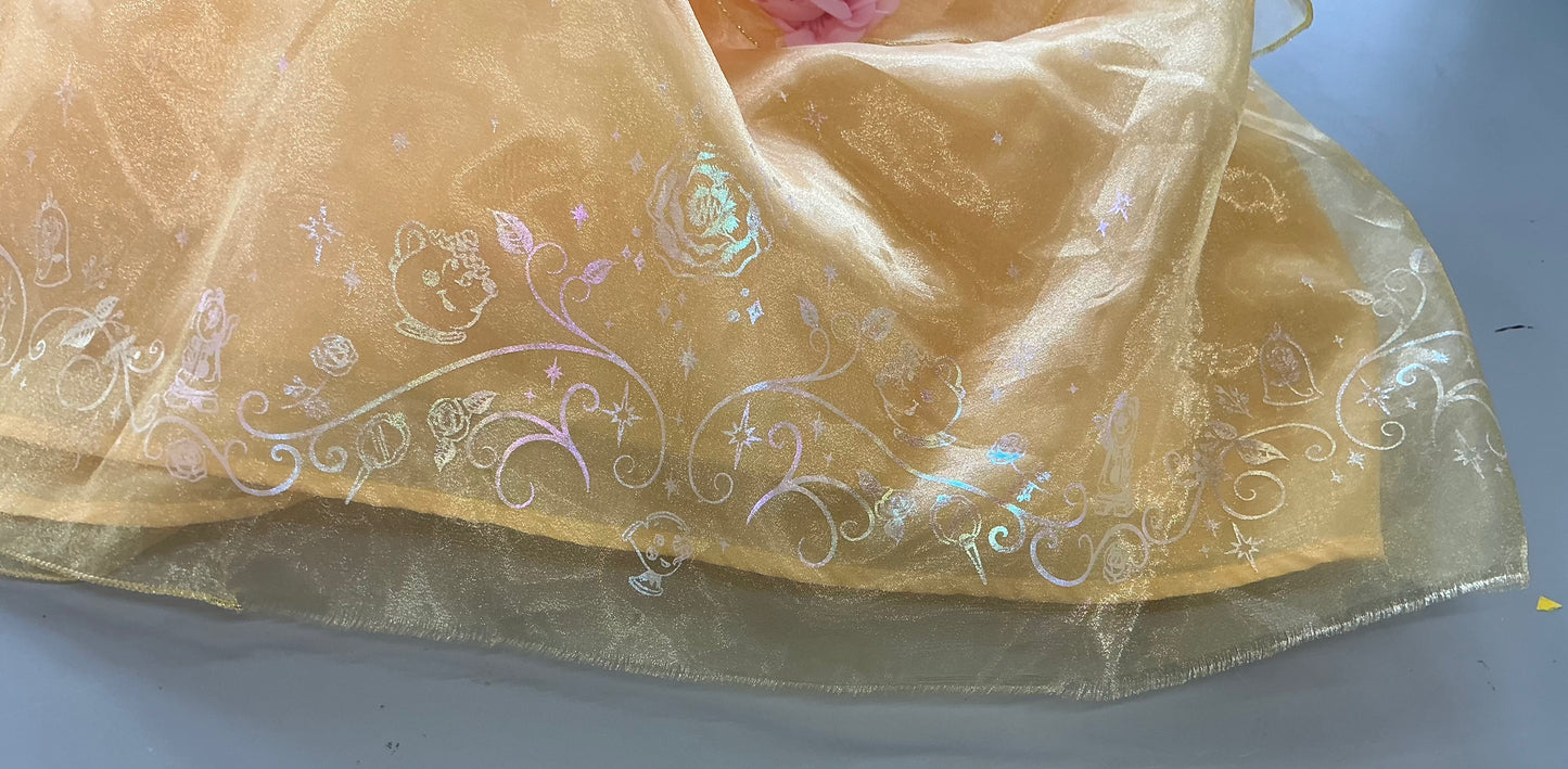 THRIFTY 70 - Disney Princess Belle signature dress size 4 - AS IS - DAMAGED AT THE BOTTOM - FINAL SALE - NO RETURNS