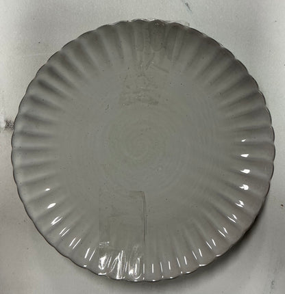 4pk salad plates stoneware - gray