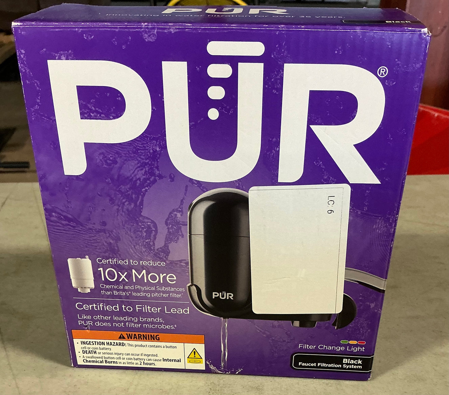 PUR faucet mount water filtration system