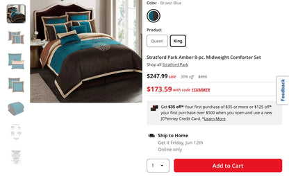 8-pc. Midweight Comforter Set king