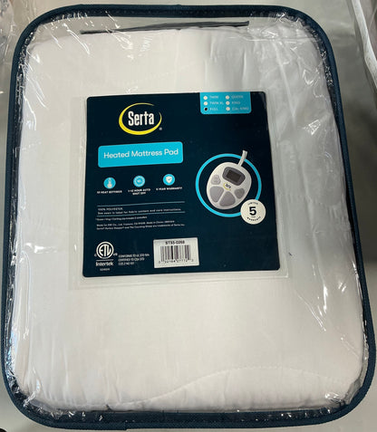 Serta Microfiber Heated Mattress Pad Full