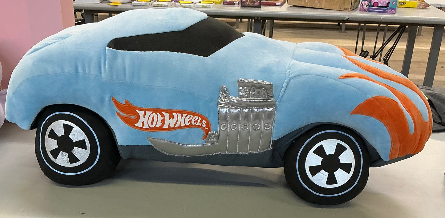 Hot wheels classic jumbo car weighted plush kids’ throw pillow blue - SOME MINOR COSMETIC FLAWS - OUT OF PACKAGE