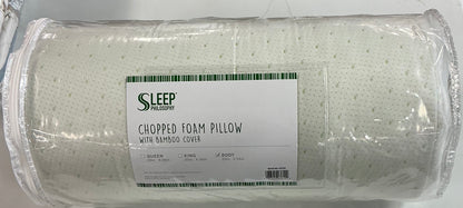 Sleep Philosophy Rayon Memory Foam Gel  Body Pillow 20”x54”-Minty Green Speckles