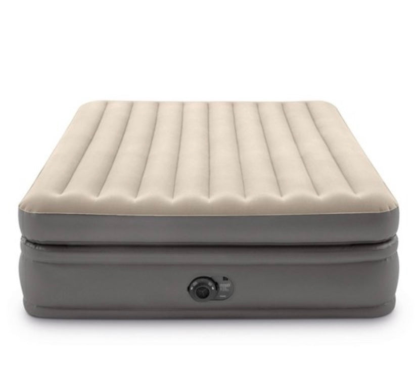 Intex Raised Comfort Pillowtop 20"
Queen Air Mattress with Built in Pump