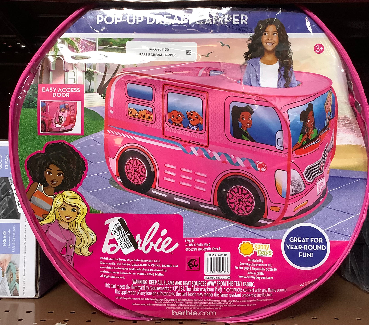 Barbie Dream Camper Pop Up Tent