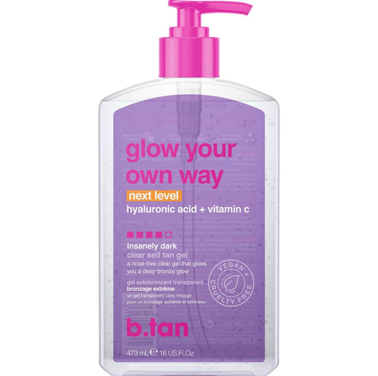 b.tan Glow Your Own Way Next Level Clear Self Tan Gel