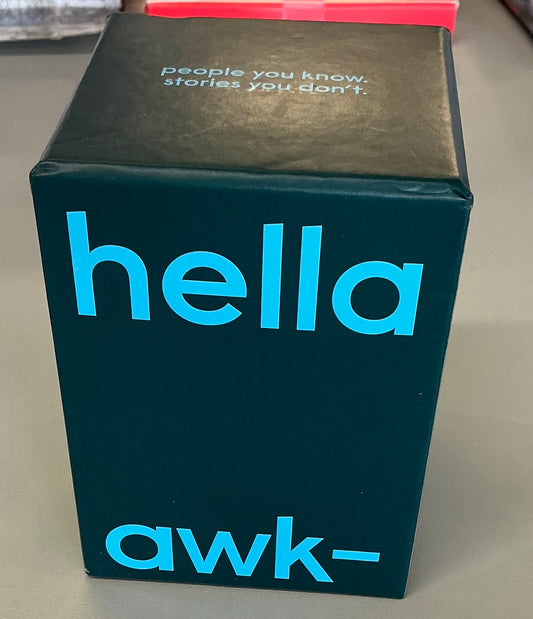 Hella awkward game: card deck for social skills - AS IS - OPEN BOX - MISSING 2 CARDS