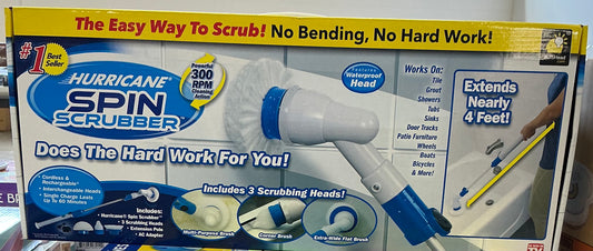 Hurricane Spin Scrubber cordless power cleaning brush