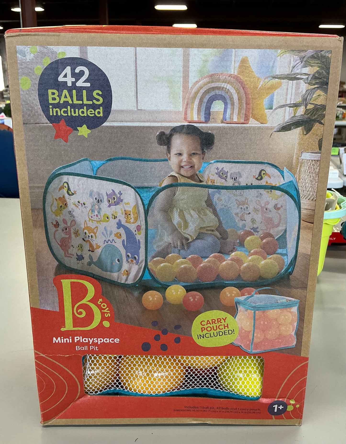 B. Toys - ball pit with balls