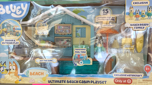 (Clearance)Bluey's Ultimate Beach Cabin Playset