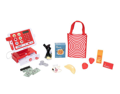 Target play cash register with accessories - AS IS - NO ORIGINAL PACKAGE - MISSING PCS