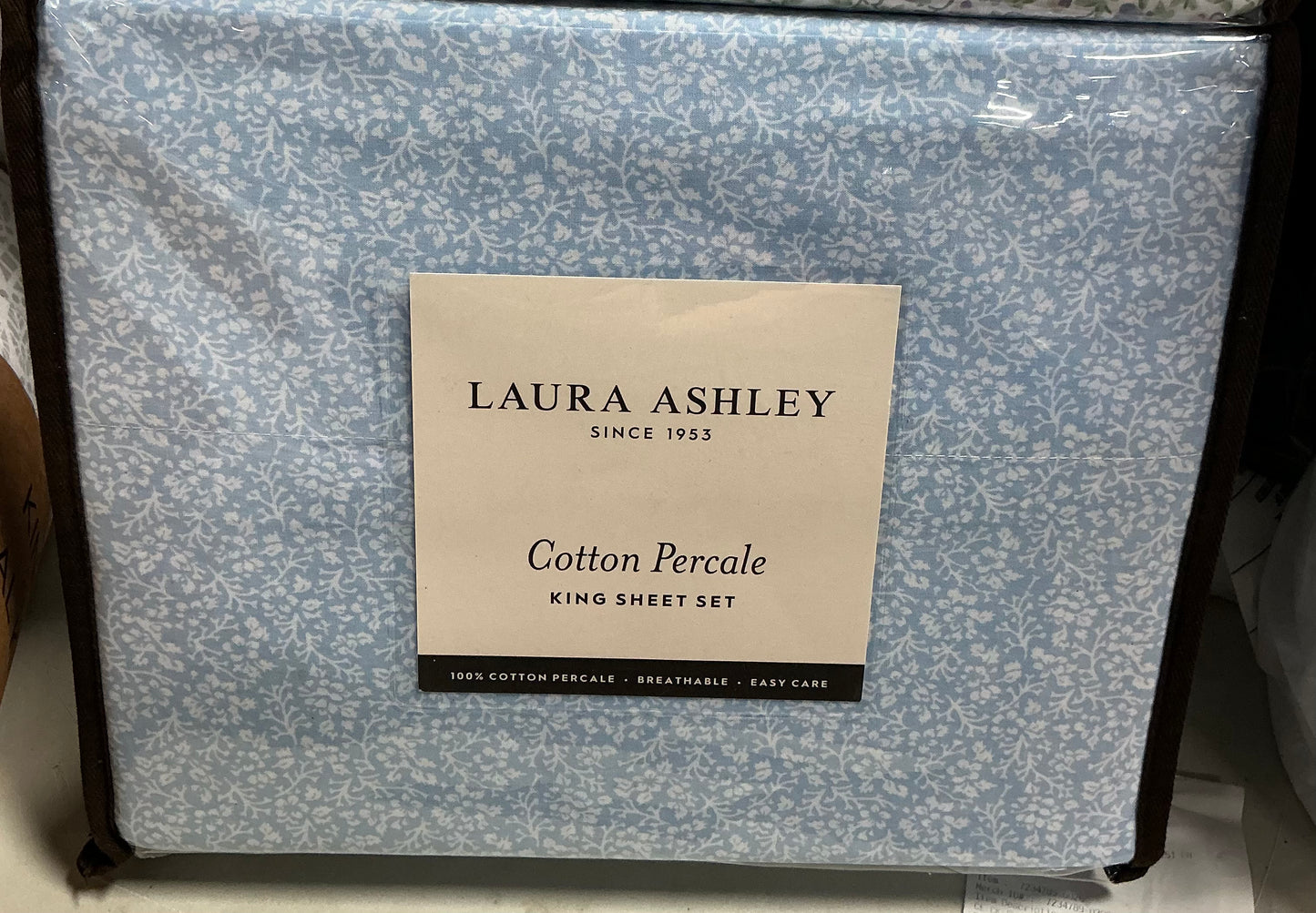 Laura Ashley Cotton Percale King Sheet Set