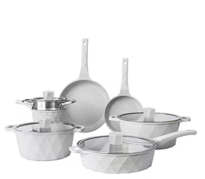 Country Kitchen 11-pc. Durable Non-Stick Diamond Cookware Set