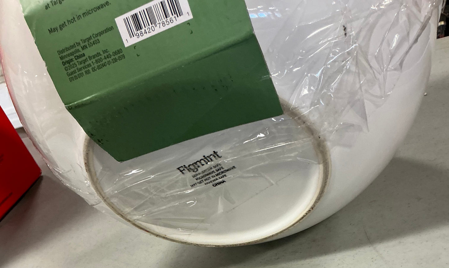 Figmint stoneware mixing bowl set 4pcs - OPEN PACKAGE - MINOR COSMETIC FLAWS - PICK UP ONLY