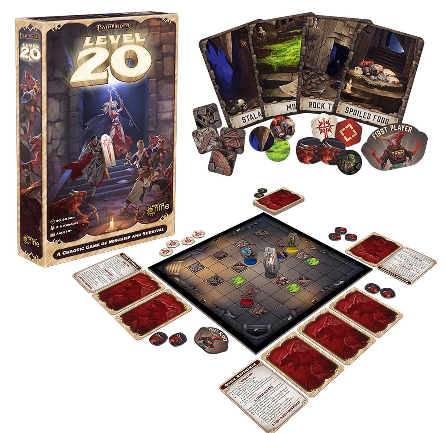 Pathfinder: Level 20 - Strategy Boardgame, Ages 10+, 2-6 Players, 20-30 Min