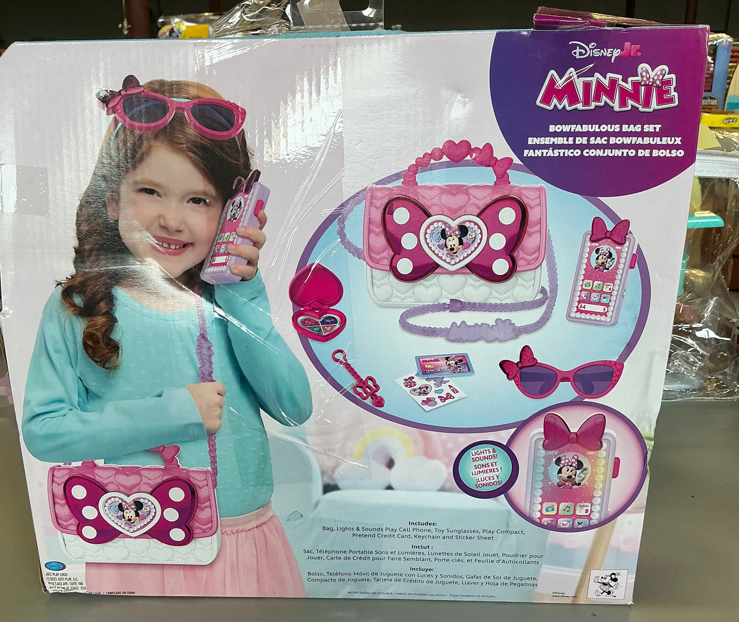 Disney Junior Minnie Mouse bowfabulous bag set - AS IS - OPEN BOX - MISSING ACCESSORIES