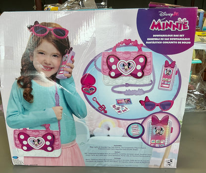 Disney Junior Minnie Mouse bowfabulous bag set - AS IS - OPEN BOX - MISSING ACCESSORIES