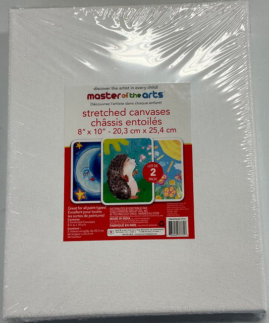Master of the Arts 8" x 10" stretched canvases in a 2-pack