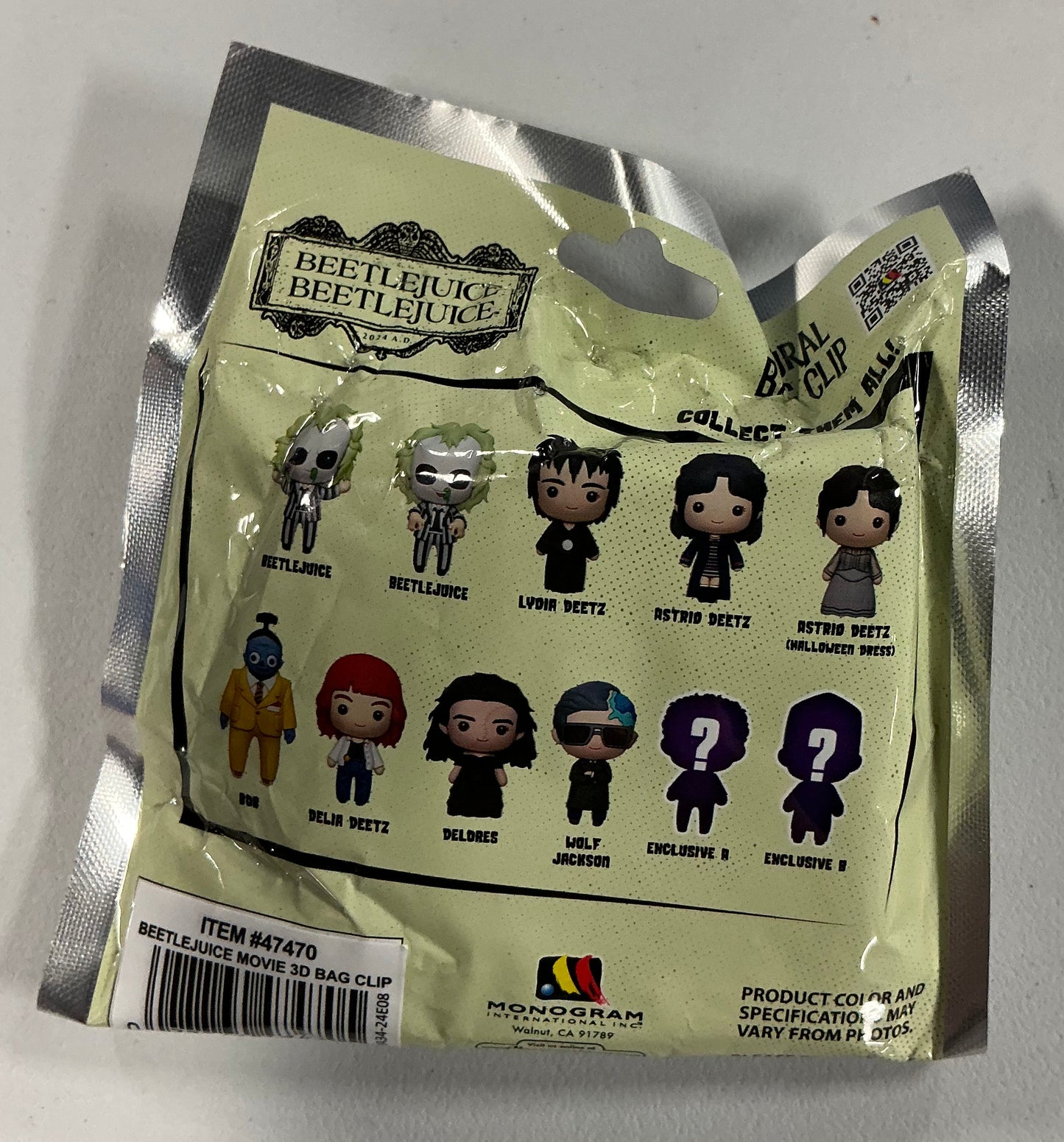 Beetlejuice Beetlejuice Figural bag clip - blind bag