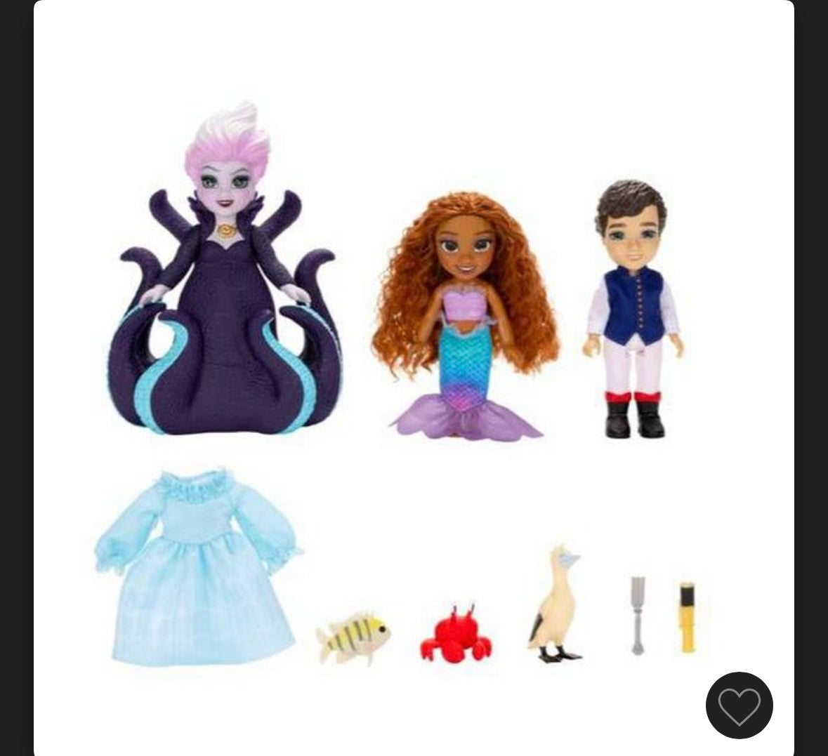 Disney The Little Mermaid Ariel Ursula & Eric 6