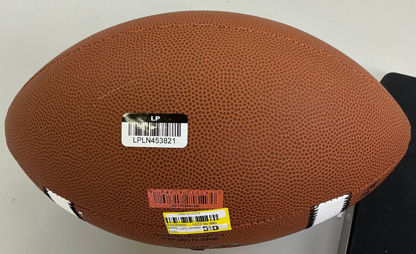 Wilson GST speed skin official football- brown: regulation size, leather composite, butyl bladder - MINOR COSMETIC FLAWS