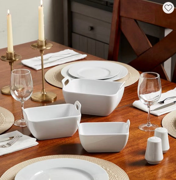 Denmark 3-pc. Stoneware Serving Bowl Included: 1 8 1/2 Inch Bowl(s), 1 6 5/8 Inch Bowl(s), 1 7 1/2 Inch Bowl(s)