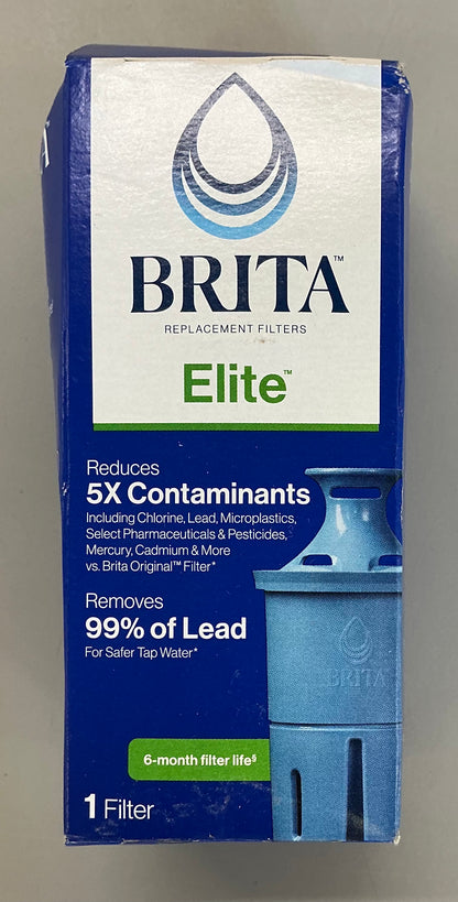 Brita Elite replacement water filter for pitchers and dispensers