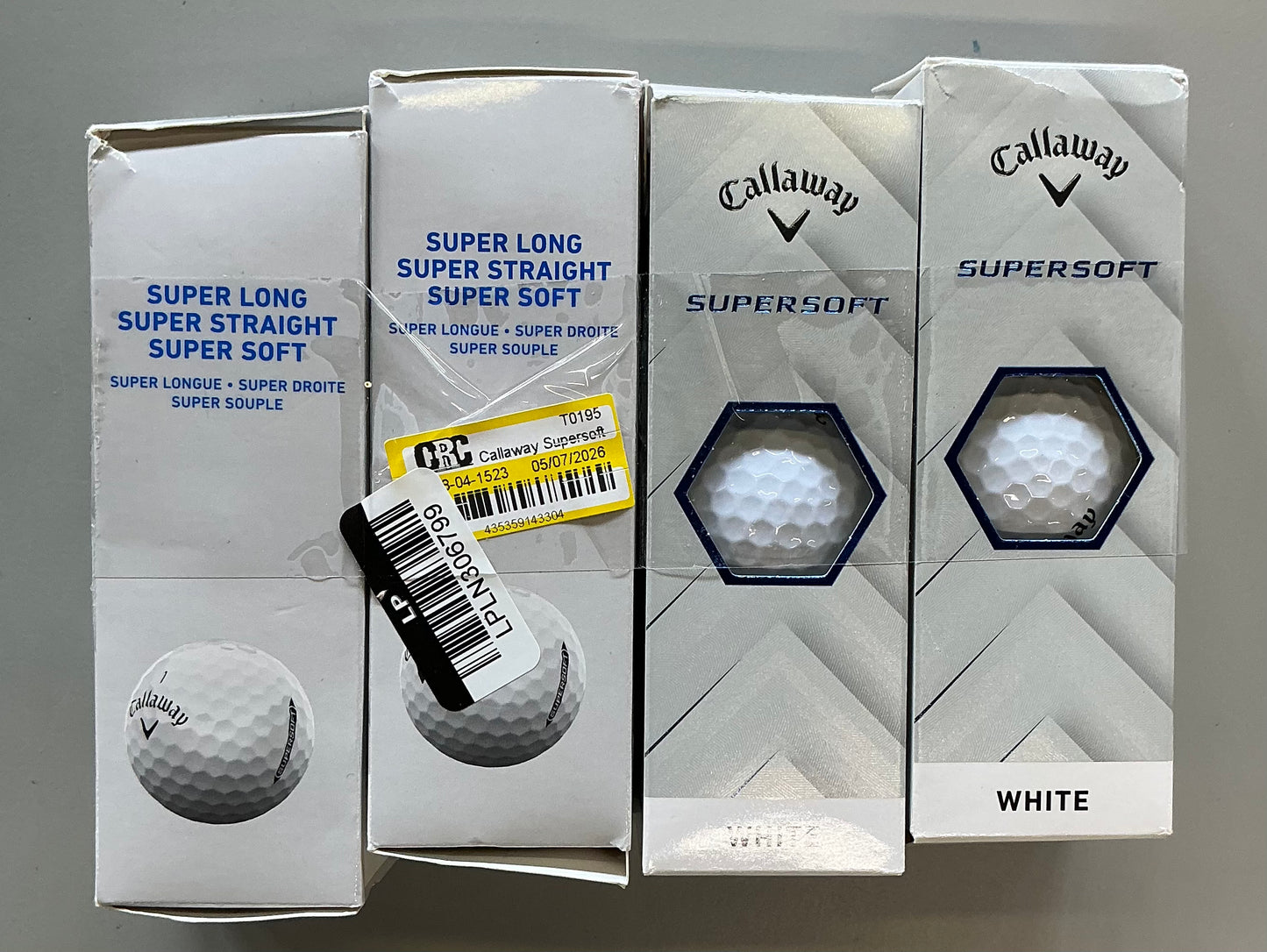 Callaway supersoft golf balls 12pk - white: rubber core, ionomer shell - OUT OF BOX - PRODUCT IS NEW