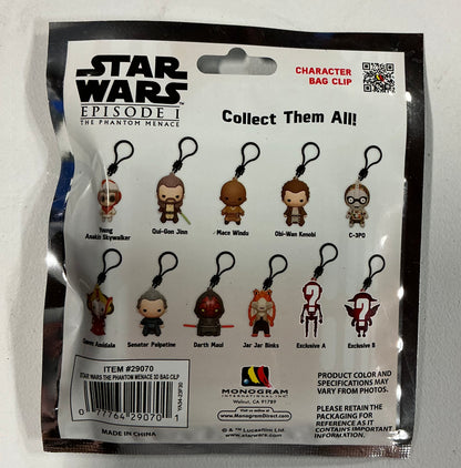 Star Wars Episode 1 the Phantom Menace character bag clip - blind bag