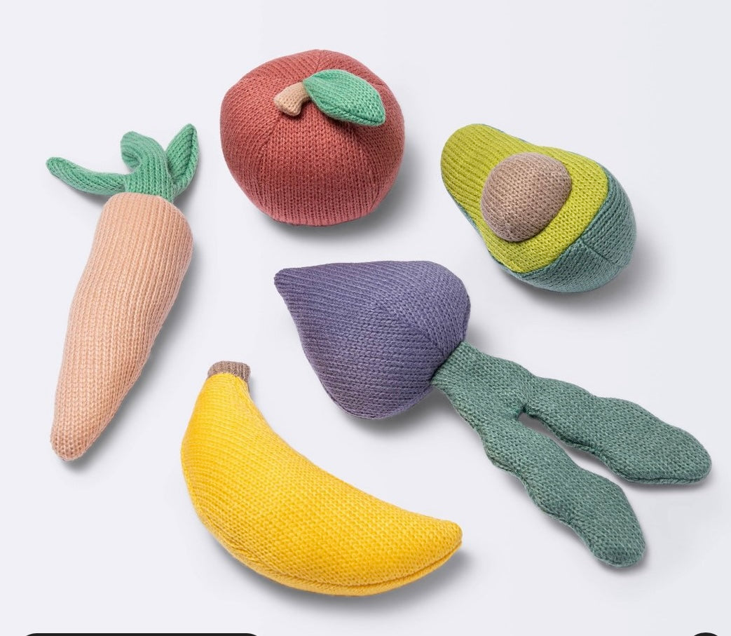 Fruit and Veggie Soft Toy Set