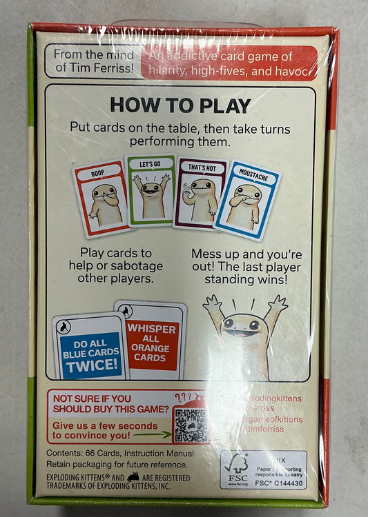 Exploding kittens coyote card game