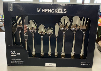 Henckels Alcea 65-pc. 18/10 Stainless Steel Flatware Set
