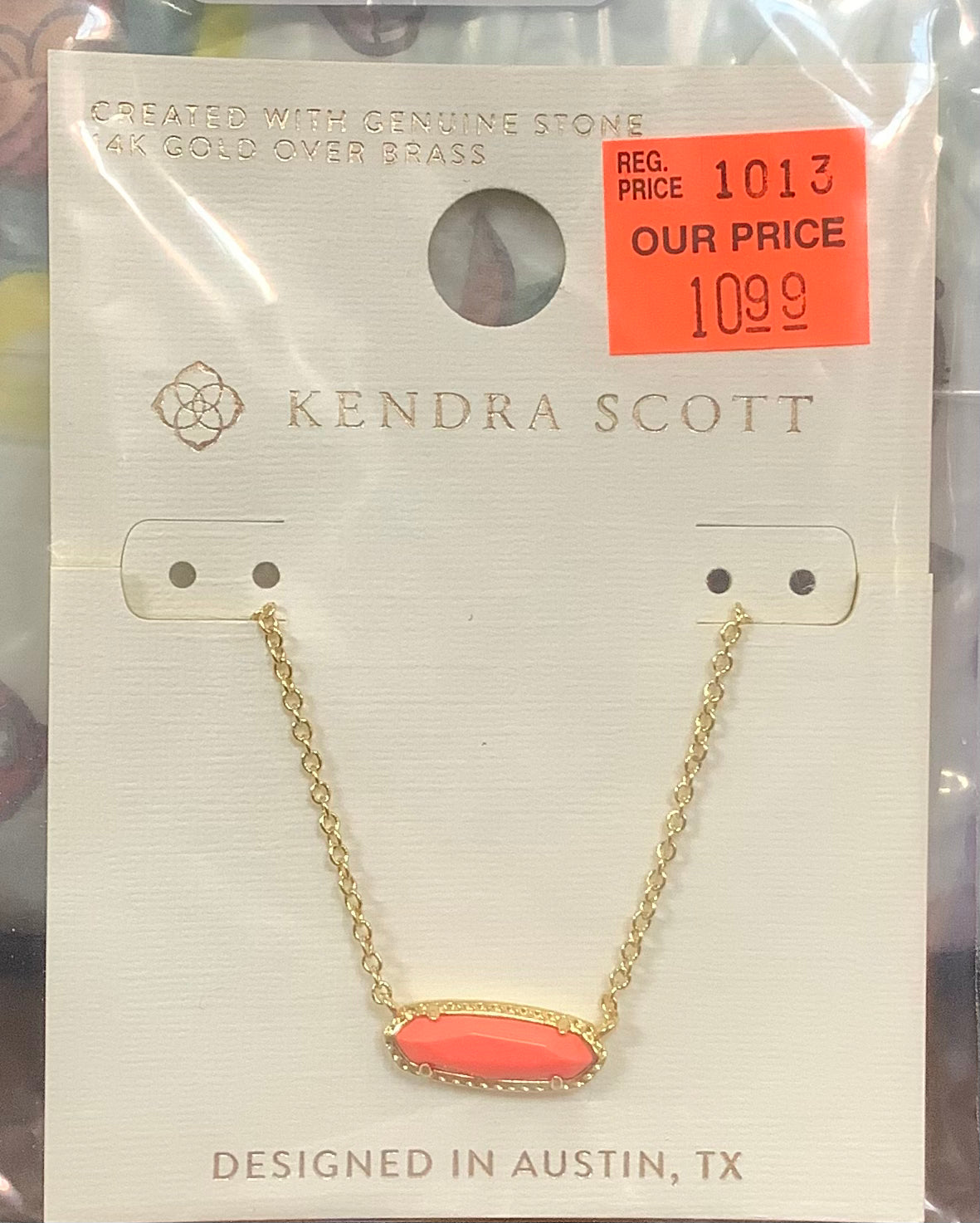 Kendra Scott Necklace-Peach