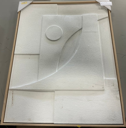 Framed 3D w/sand texture wall art - AS IS - COSMETIC FLAWS - PICK UP ONLY