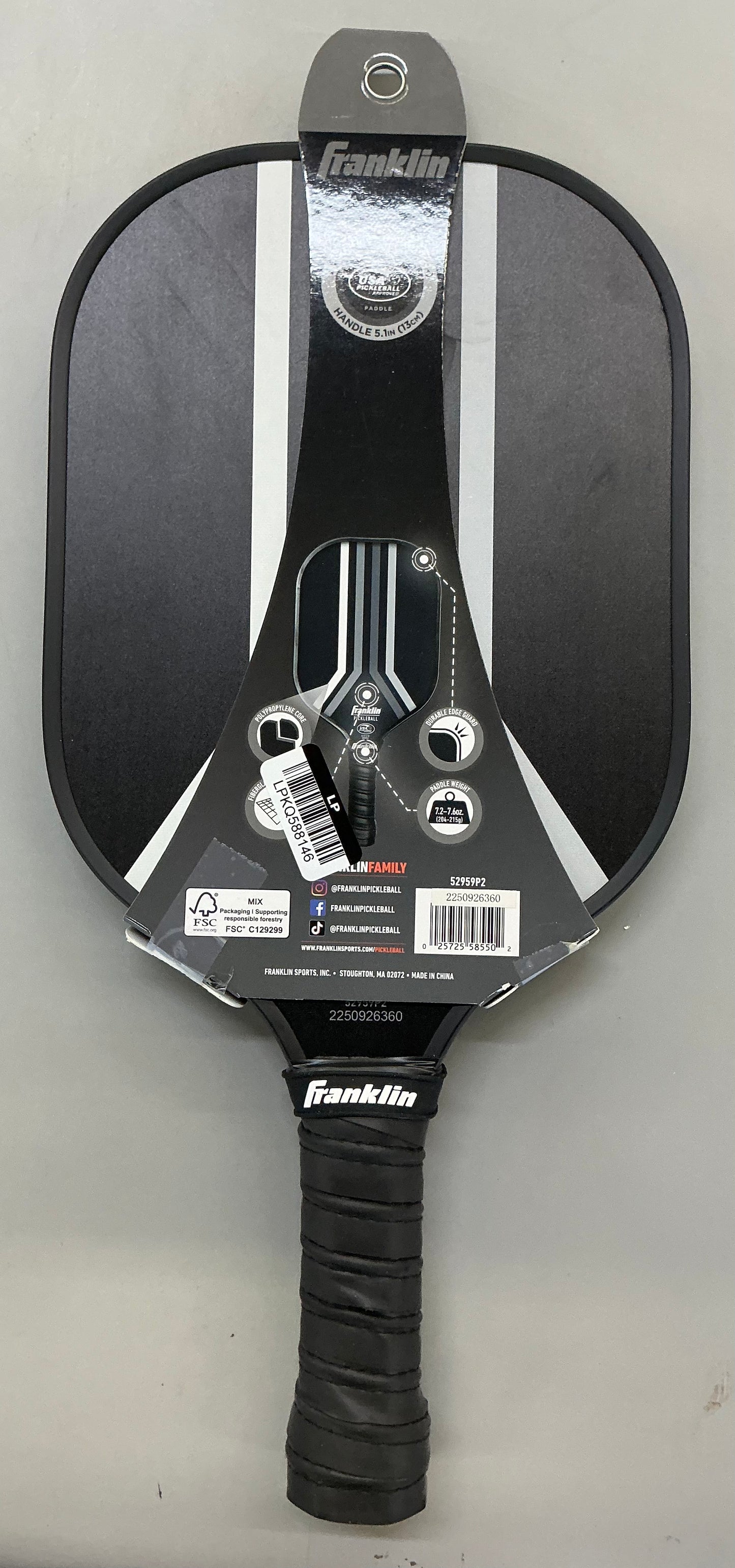 Franklin sports 2024 rove PP paddle racquet - OPEN PACKAGE