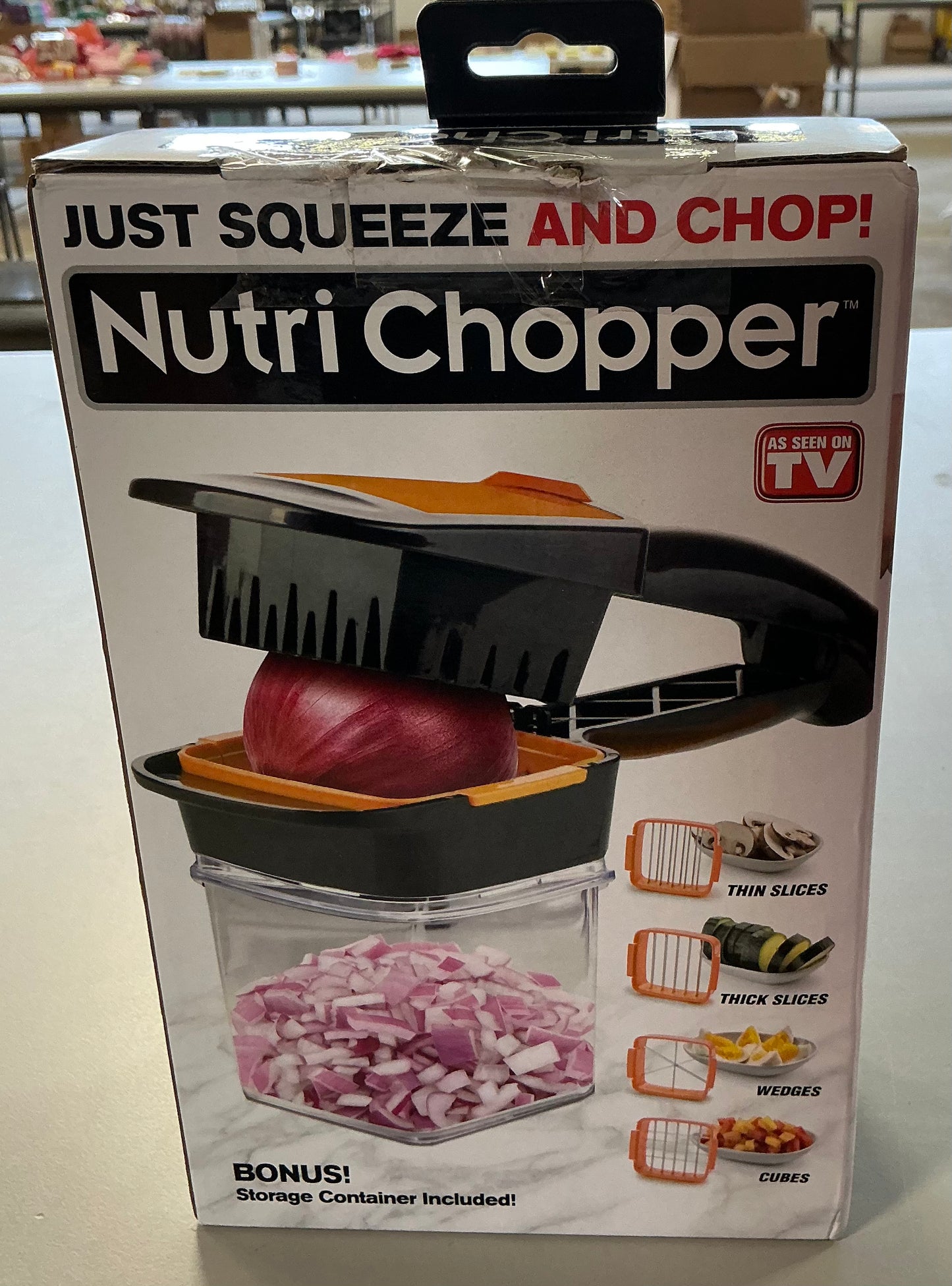 Nutri Chopper As Seen on TV 5-piece vegetable slicer set with stainless steel blades.