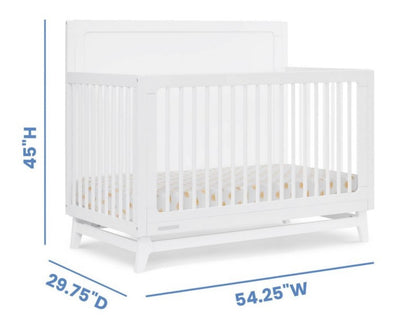 Delta Children Spencer 6-in-1 Convertible Crib - Greenguard Gold Certified - Bianca
White