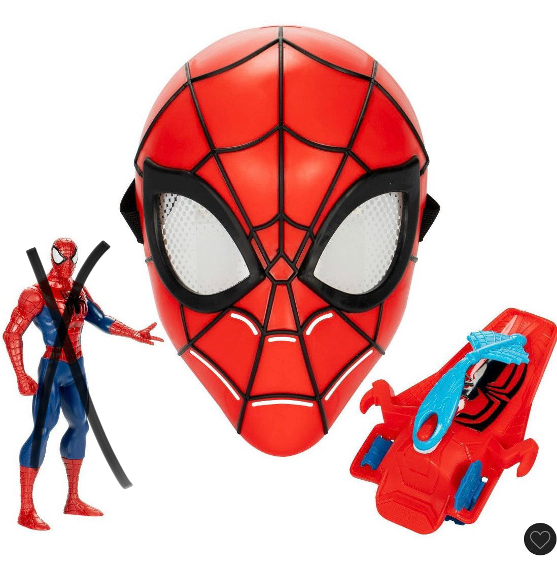Spider-Man web action mask & web slinger - OPEN/DAMAGED BOX