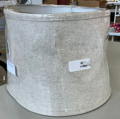 THRIFTY 70 - large lamp shade - cream textured - AS IS - FINAL SALE - NO RETURNS