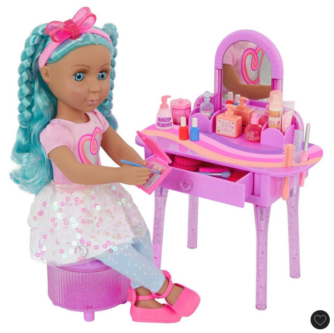Glitter girls 14” doll Micah & GG makeover playset - DAMAGED BOX