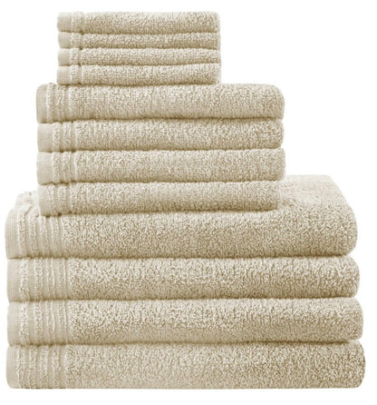 Big Bundle 12-pc Quick Dry Solid Bath Towel Set Beige