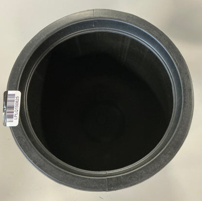 Fluted outdoor 8” planter - Black - SOME MINOR COSMETIC FLAWS