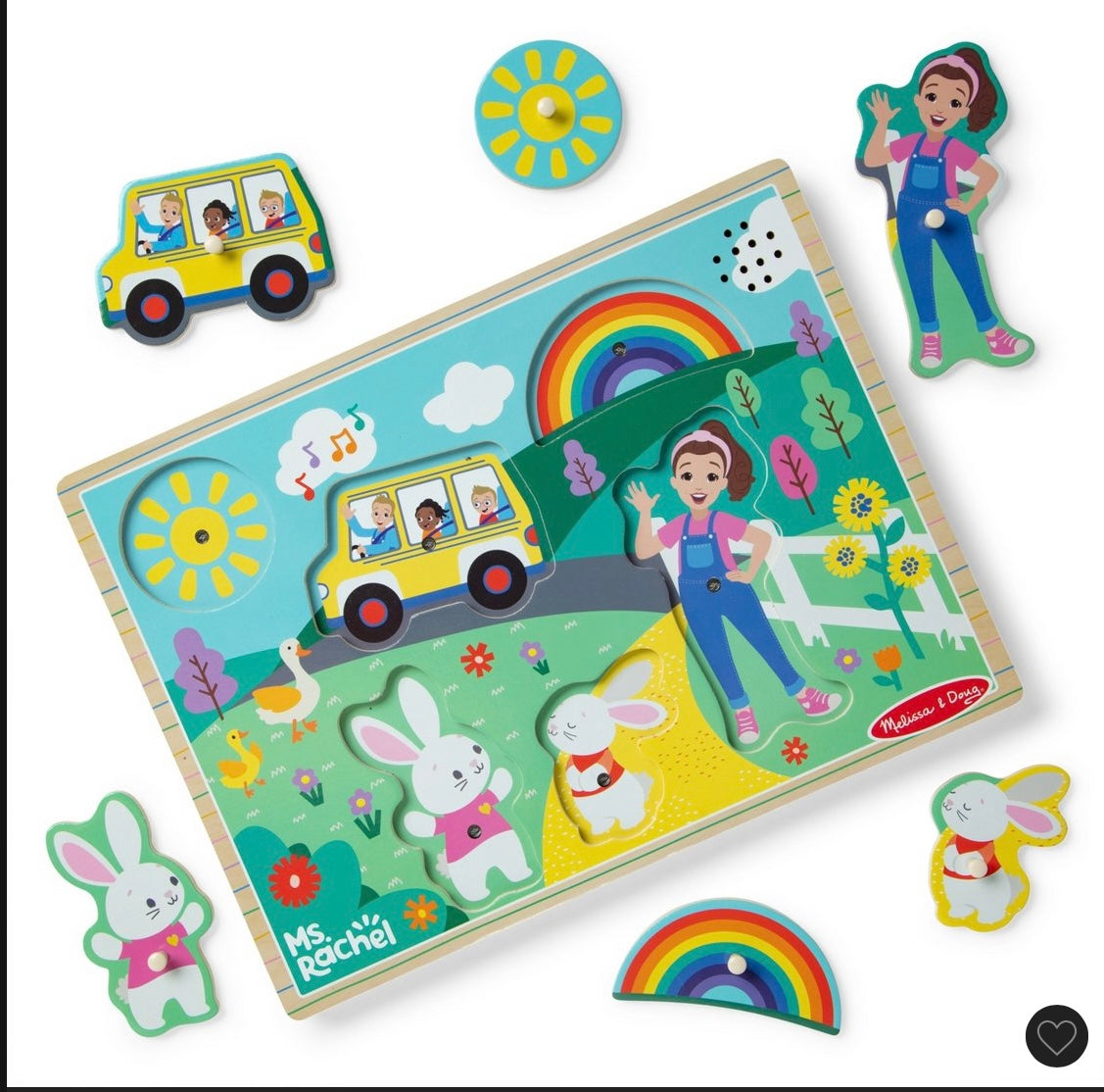 Melissa & Doug Ms. Rachel wooden song puzzle