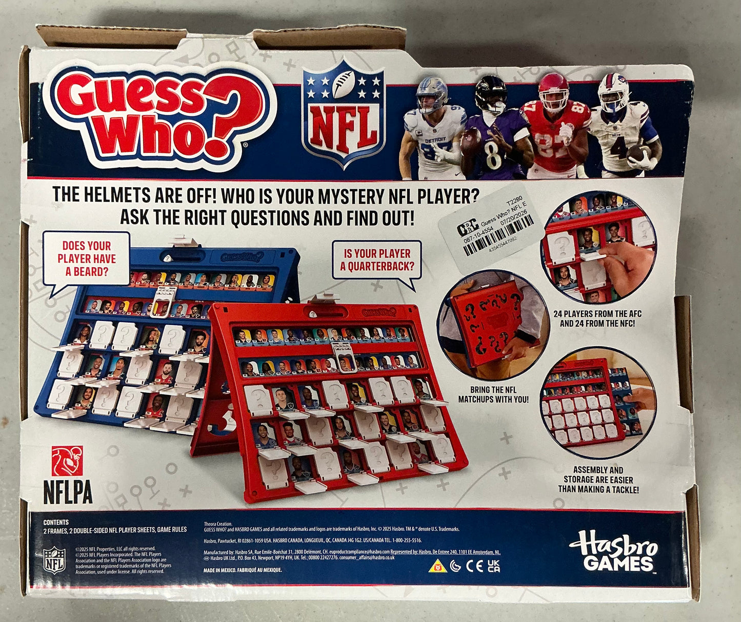 Guess Who? NFL edition