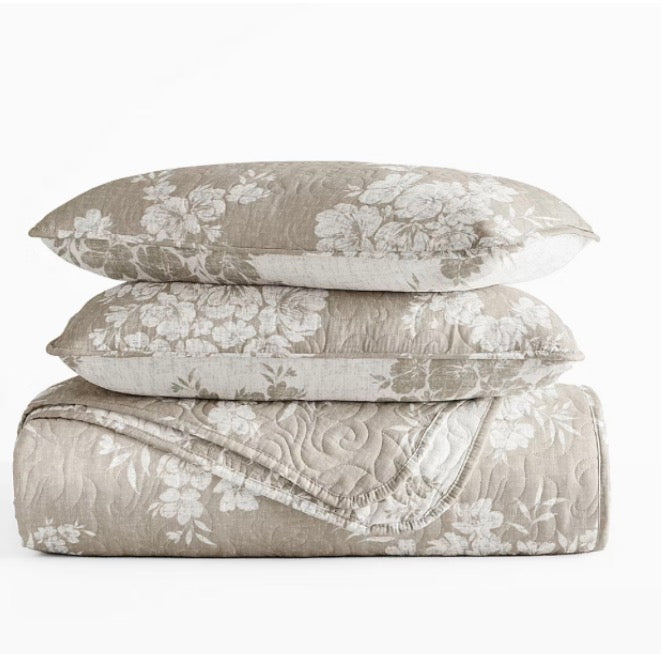 3 Piece All Season Lightweight Pattern Quilt Set Full/Queen