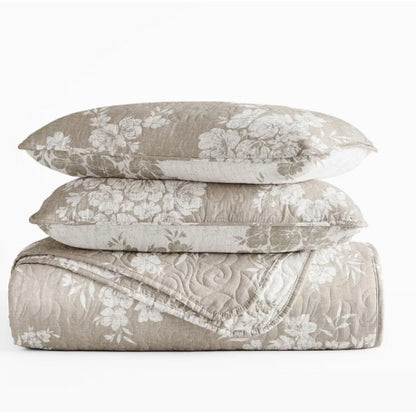 3 Piece All Season Lightweight Pattern Quilt Set Full/Queen