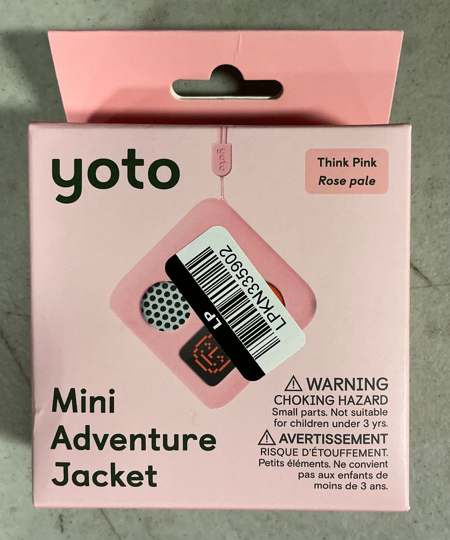 Yoto mini adventure jacket Think Pink