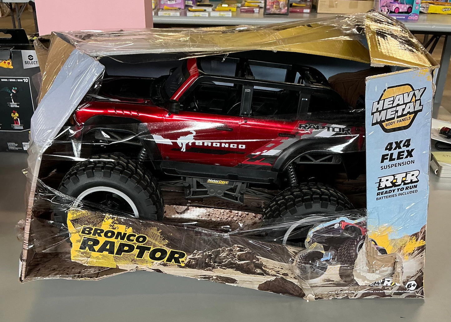 Motor dayz RC 4x4 Ford Bronco Raptor - 1:10 scale - AS IS - USED - OPEN/DAMAGED BOX