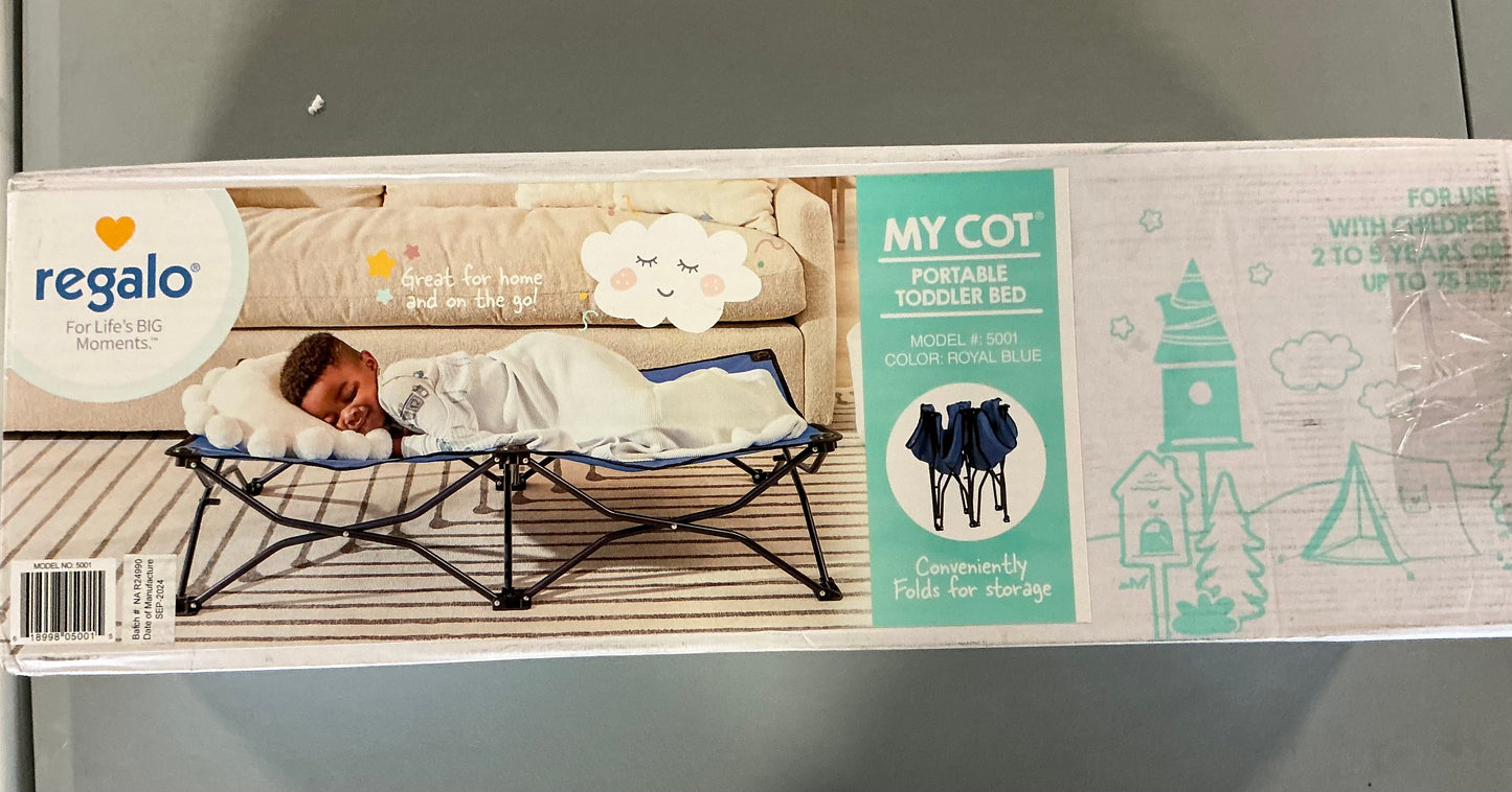 Regalo My Cot Portable Toddler Bed - Open Box
